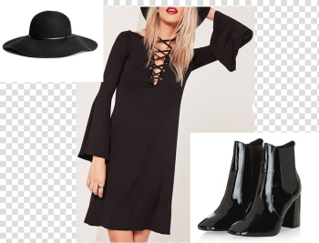 Disguise T-shirt Little black dress Woman, T-shirt transparent background PNG clipart