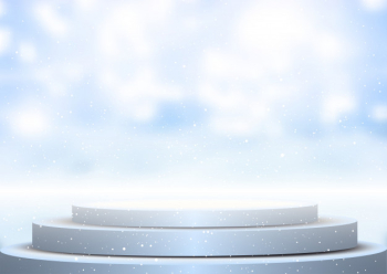Display podium against blurred winter background Free Vector Display podium against blurred winter background Free Vector