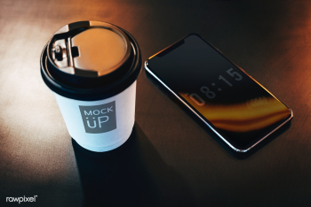 Disposable coffee paper cup mockup design | Free stock psd mockup - 533961