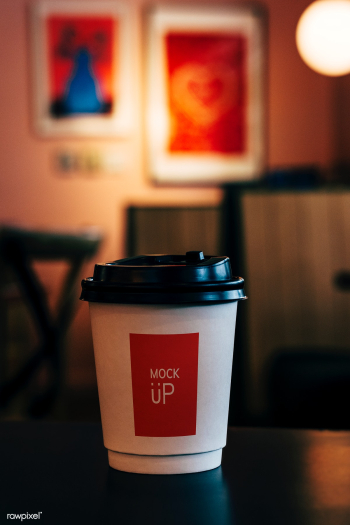 Disposable coffee paper cup mockup design | Free stock psd mockup - 533986