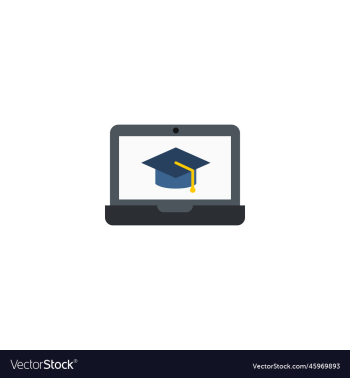 distance learning creative icon from e-learning