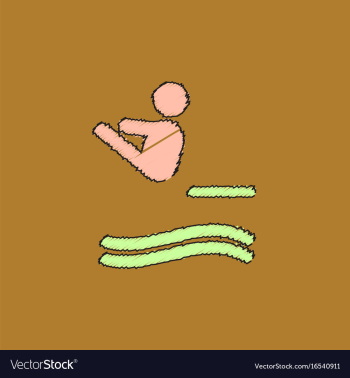 Diver swimmer trampoline springboard sportsman vector image