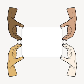 Diverse hands frame sticker, equal | Free PSD - rawpixel Diverse hands frame sticker, equal | Free PSD - rawpixel