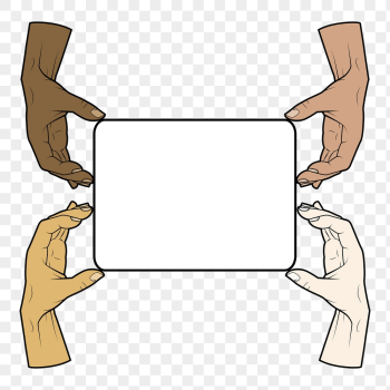 Diverse hands png frame sticker, | Free PNG - rawpixel Diverse hands png frame sticker, | Free PNG - rawpixel