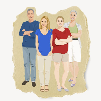 Diverse people, ripped paper collage | Free PSD - rawpixel Diverse people, ripped paper collage | Free PSD - rawpixel