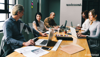 Diverse people working at an office Diverse people working at an office