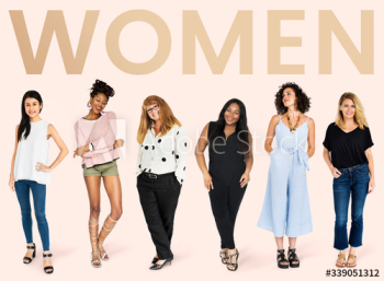 Diverse women mockup collection Diverse women mockup collection