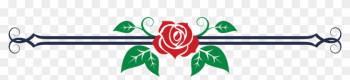 Divider3blue - Page Divider Clipart Roses Divider3blue - Page Divider Clipart Roses