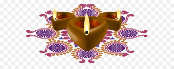 Diwali Diya Clip art - Happy Diwali Decorative Candles PNG Clipart Image 