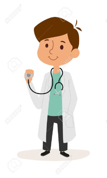 Doctor Boy Cartoon Character And Doctor Boy Playing. Doctor Boy ...