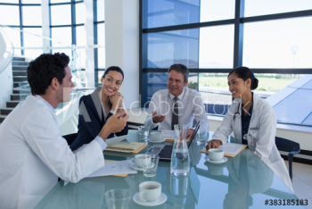 Doctors and hospital administrator meeting Doctors and hospital administrator meeting