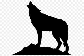 Dog Arctic wolf Icon Clip art - Howling Wolf Silhouette PNG Clip Art Image 