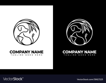 dog cat veterinary clinic logo template dog cat veterinary clinic logo template