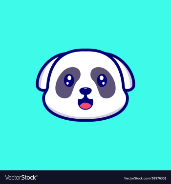 dog cute head logo design dog cute head logo design