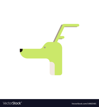 Dog head with horns christmas vector image Dog head with horns christmas vector image