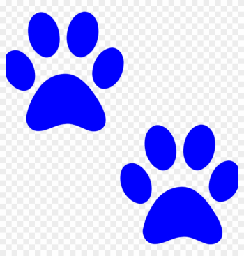 Dog Paw Clip Art Paw Prints Dog Free Vector Graphic - Blue Paw Print Clip Art