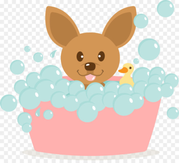 Dog Puppy Bathing Bathroom - Vector dog bath Dog Puppy Bathing Bathroom - Vector dog bath
