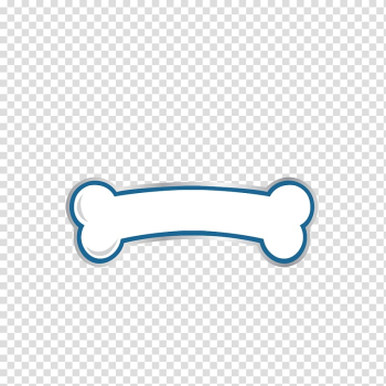 Dog Puppy Birthday Party Bone, patrol, white and blue bone transparent background PNG clipart