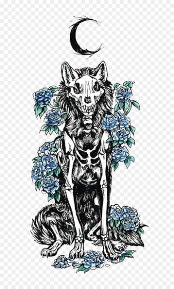 Dog Puppy Illustration - Vector dead Wolf Dog Puppy Illustration - Vector dead Wolf