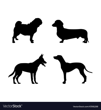 dog silhouette dog silhouette