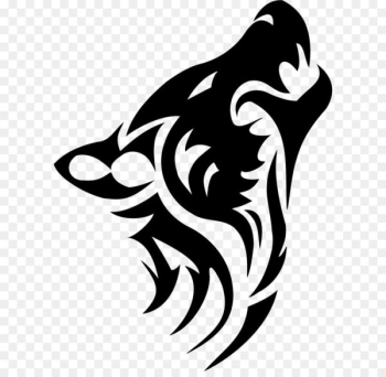 Dog Tattoo Tribe Arctic wolf Clip art - Tattoo wolf PNG image 