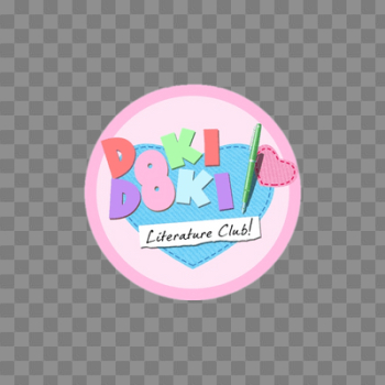 Doki Doki Literature Club Logo transparent PNG - StickPNG