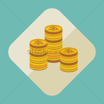 Dollar coins set Dollar coins set
