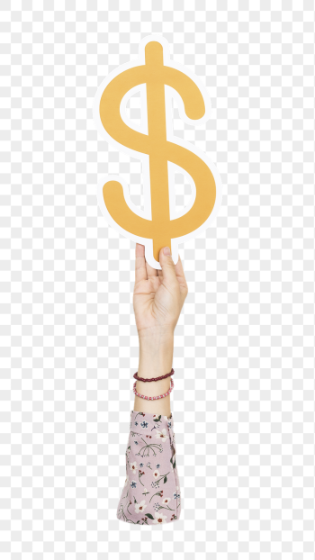 Dollar icon png hand holding | Free PNG - rawpixel