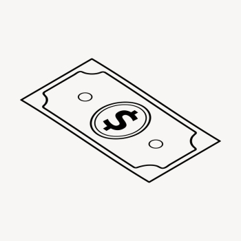 Dollar note doodle clipart, cute | Free PSD Illustration - rawpixel Dollar note doodle clipart, cute | Free PSD Illustration - rawpixel