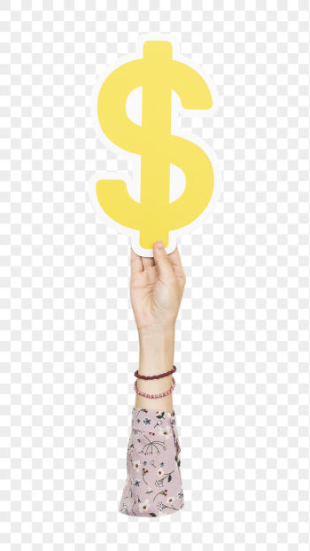 Dollar sign png hand holding | Free PNG - rawpixel