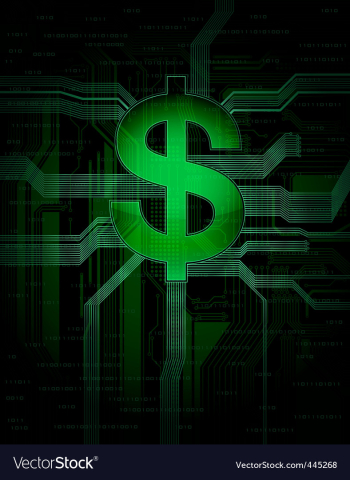 Dollar vector image Dollar vector image