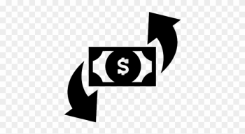 Dollars Money Bill With Two Rotating Arrows Business - Business Symbol Png Dollars Money Bill With Two Rotating Arrows Business - Business Symbol Png