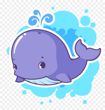 Dolphin Whale Cartoon Clip art - Vector cartoon whale material 