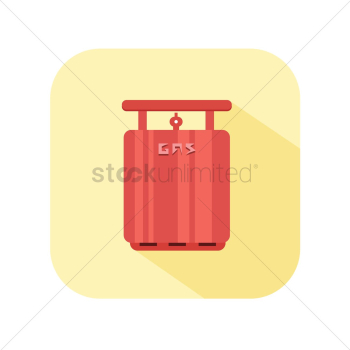 Domestic propane gas cylinder
