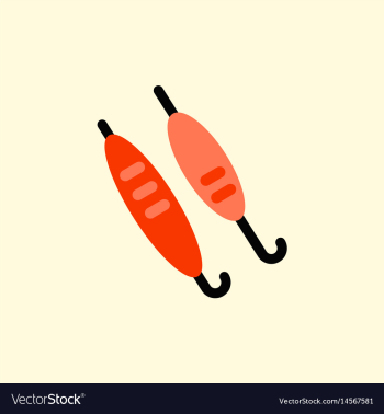 Doner kebab on pole vector image Doner kebab on pole vector image
