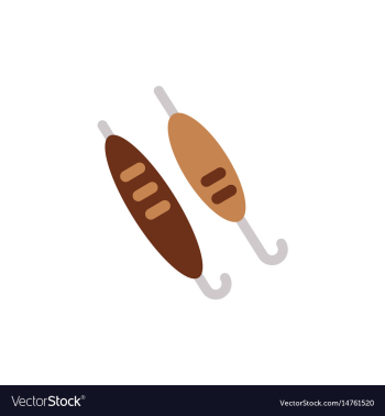 Doner kebab on pole vector image Doner kebab on pole vector image