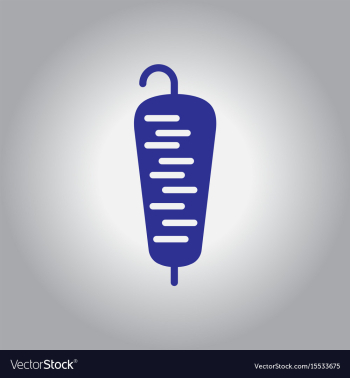 Doner kebab on pole vector image Doner kebab on pole vector image