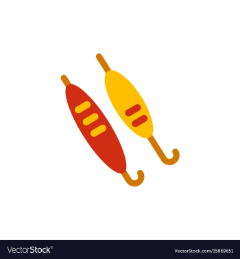 Doner kebab on pole vector image Doner kebab on pole vector image
