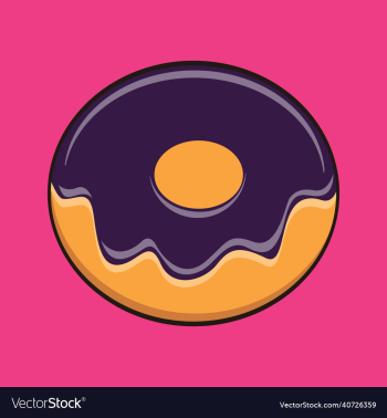 donut balloon cartoon icon donut balloon cartoon icon