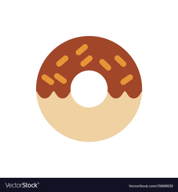 Donut icon vector image Donut icon vector image