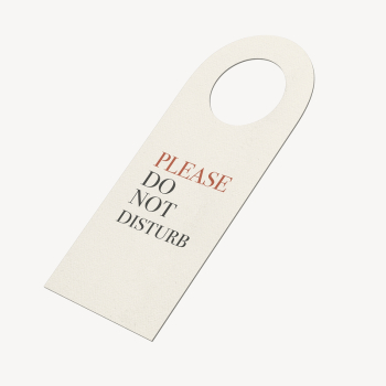  Door hanger mockup, beige | Free PSD Mockup - rawpixel