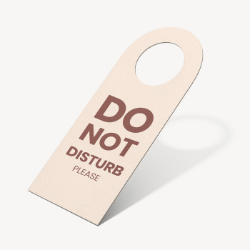  Door hanger mockup, beige | Free PSD Mockup - rawpixel