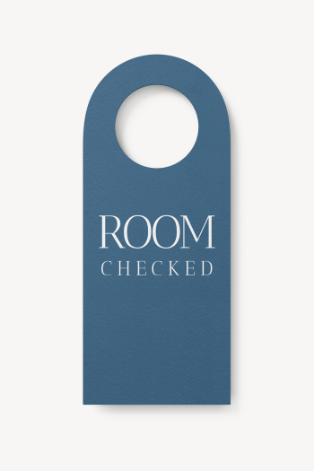  Door hanger mockup, blue | Free PSD Mockup - rawpixel