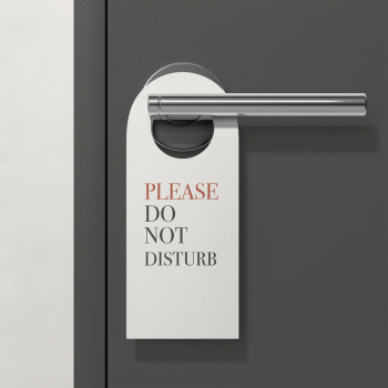 Door hanger mockup, hotel room | Free PSD Mockup - rawpixel