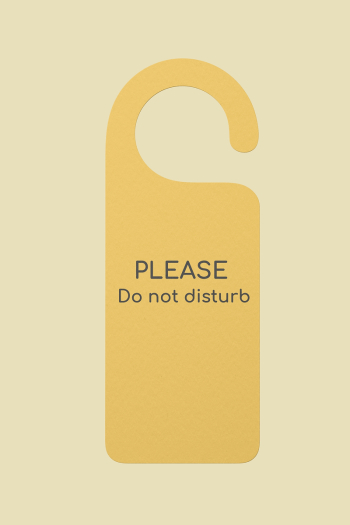 Door hanger mockup, yellow 3D | Free PSD Mockup - rawpixel