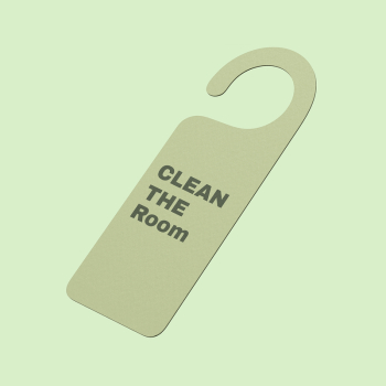 Door tag mockup, green 3D | Free PSD Mockup - rawpixel