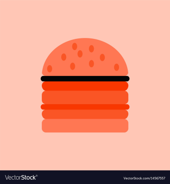Double cheeseburger hamburger icon burger vector image Double cheeseburger hamburger icon burger vector image