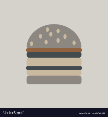 Double cheeseburger hamburger icon burger vector image Double cheeseburger hamburger icon burger vector image