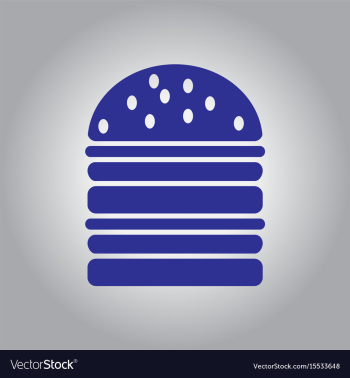 Double cheeseburger hamburger icon burger vector image Double cheeseburger hamburger icon burger vector image