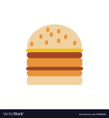 Double cheeseburger hamburger icon burger vector image Double cheeseburger hamburger icon burger vector image